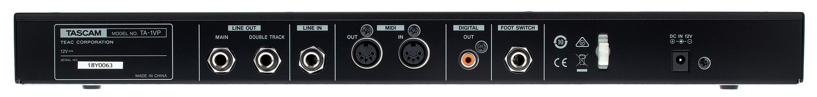 Connections on the Tascam TA-1VP Vocal Processor 