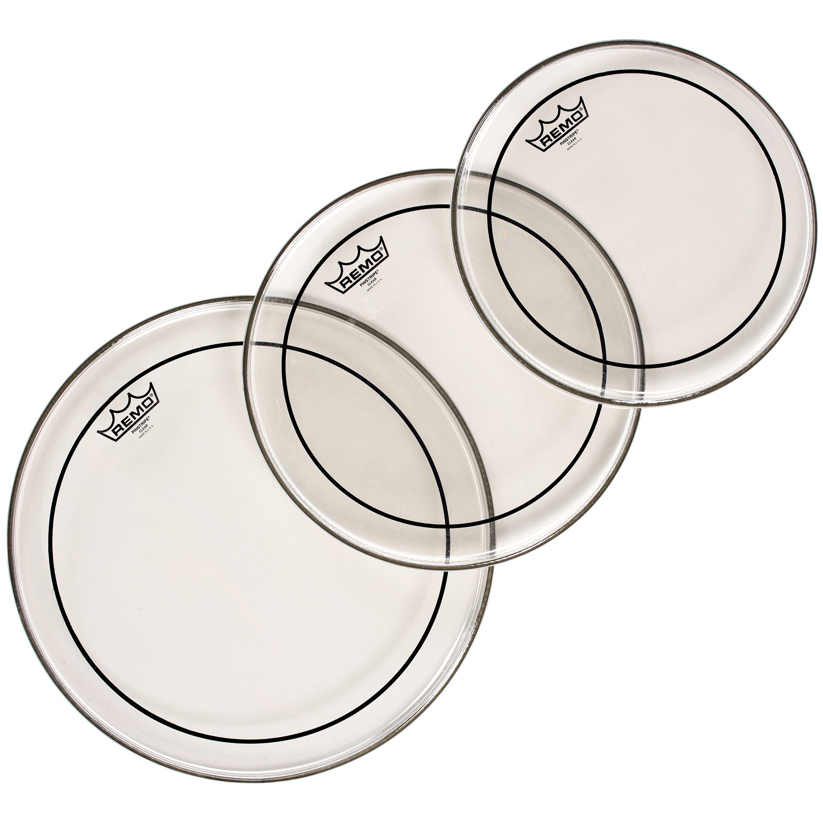 Remo PP-0912-PS Pinstripe Clear Fellset