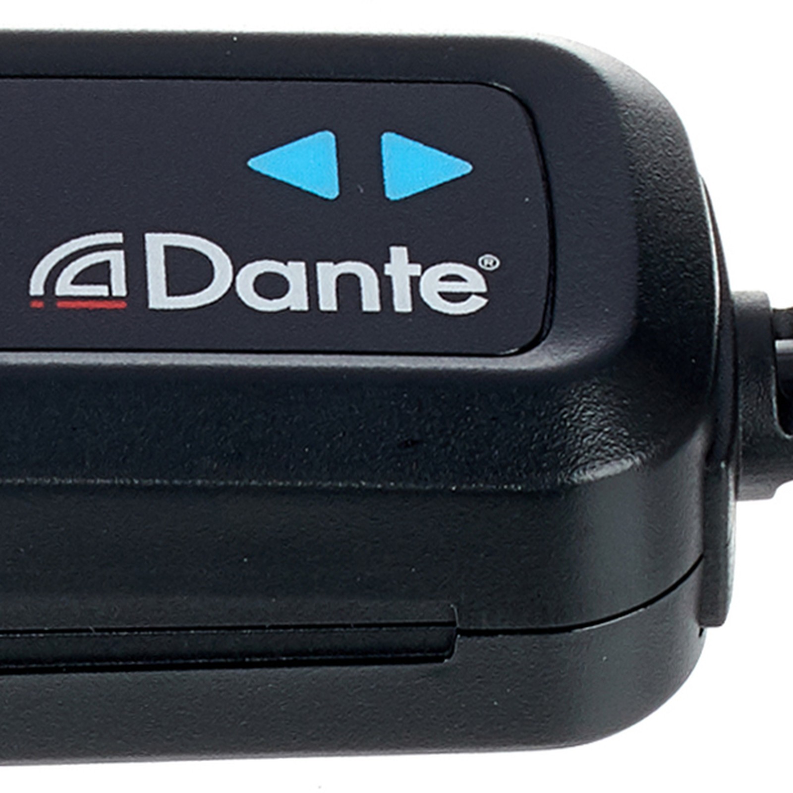 Dante logo on the AVIO USB IO Adapter 2x2
