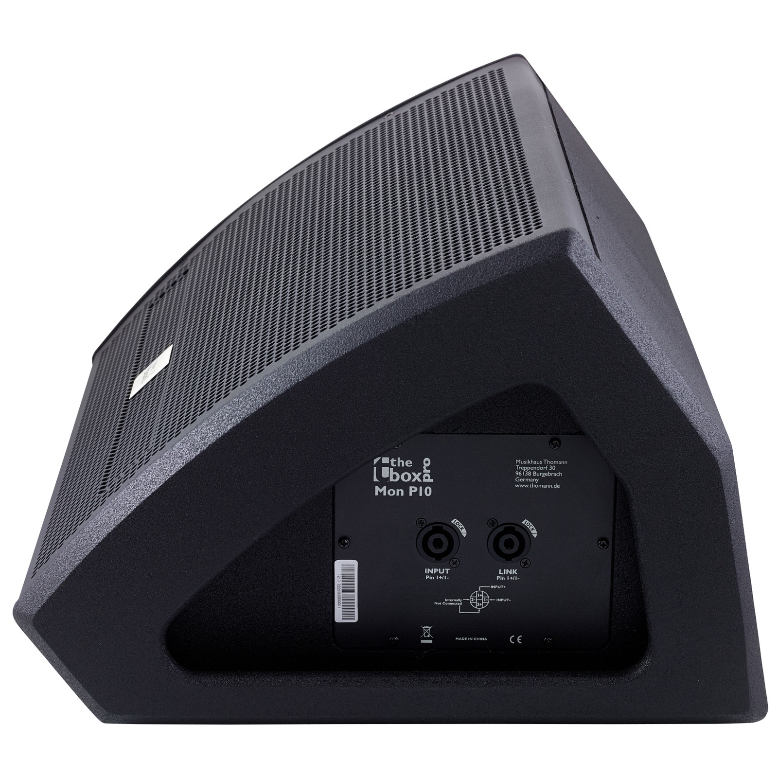 Anschlüsse des the box pro Mon P10 Bühnenmonitor