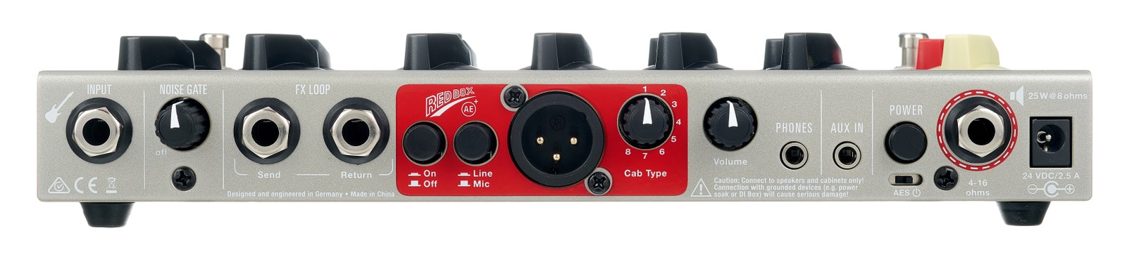 Connections on the rear of the Hughes & Kettner Spirit AmpMan Classic