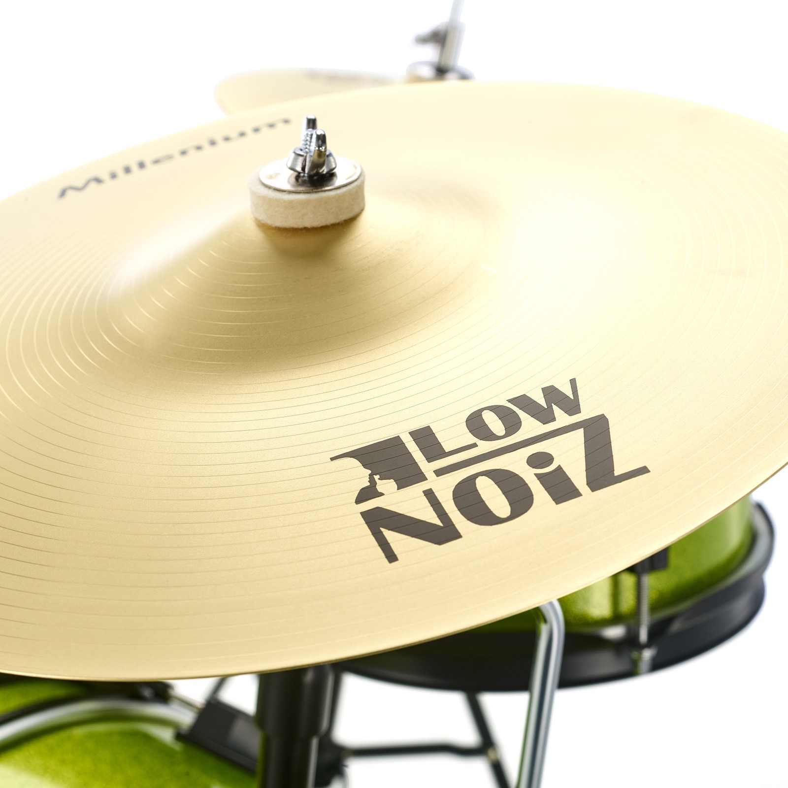 Low Noiz Cymbal on the Millenium Youngster Drumset
