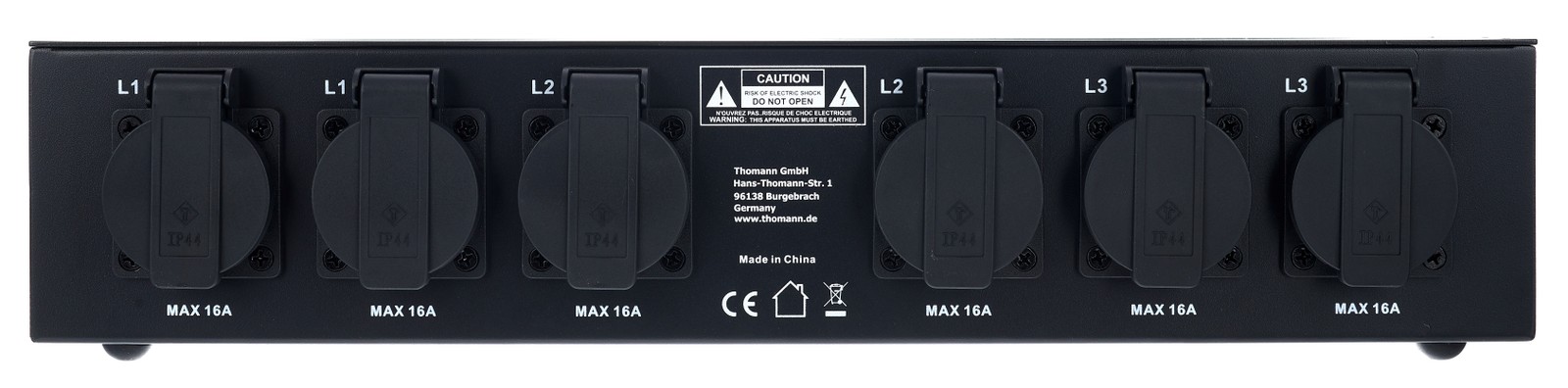 Rückseite des Stromverteiler 16 A, Botex PSA 162-S RCBO
