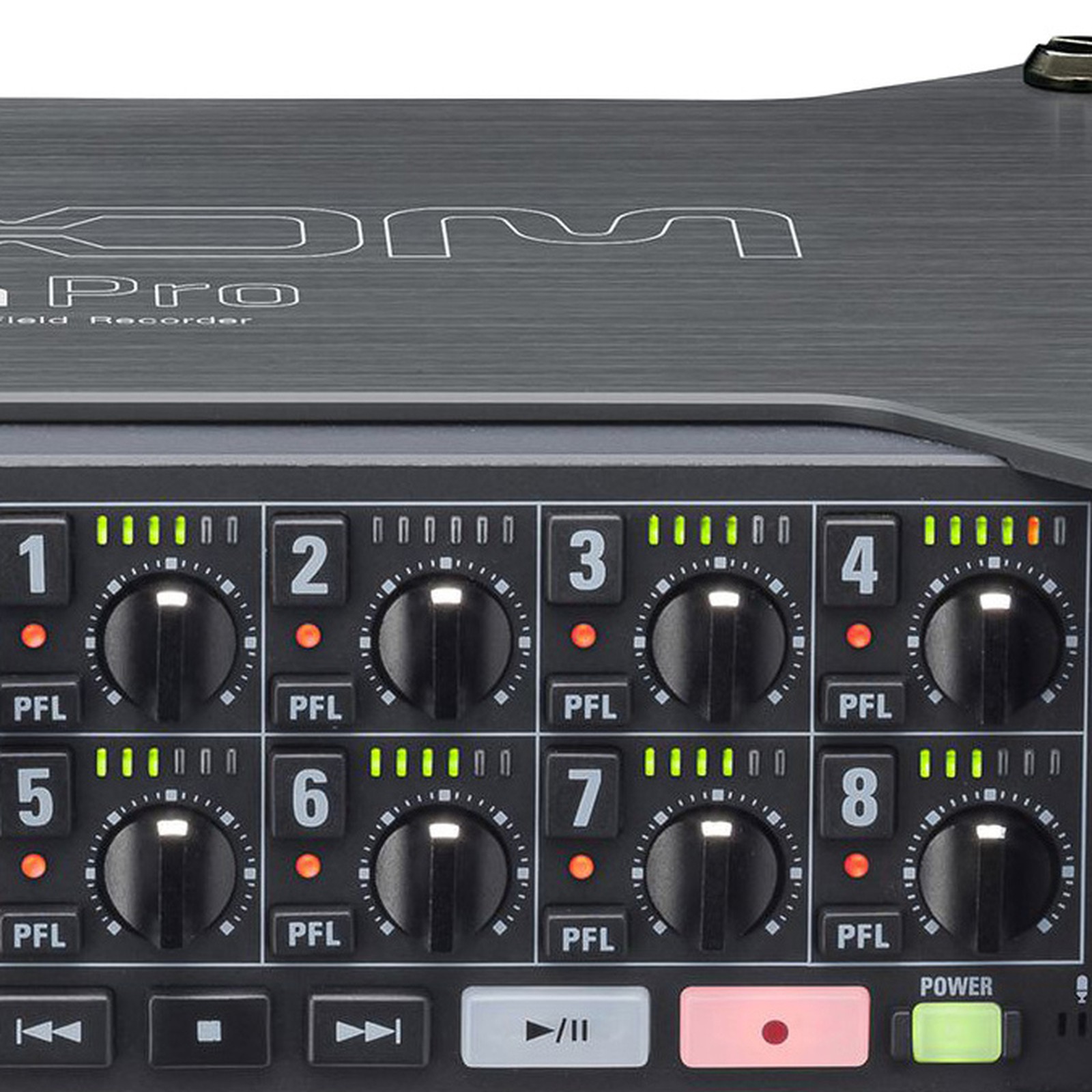 Zoom F8n 8-channel Field Recorder Bedienelemente