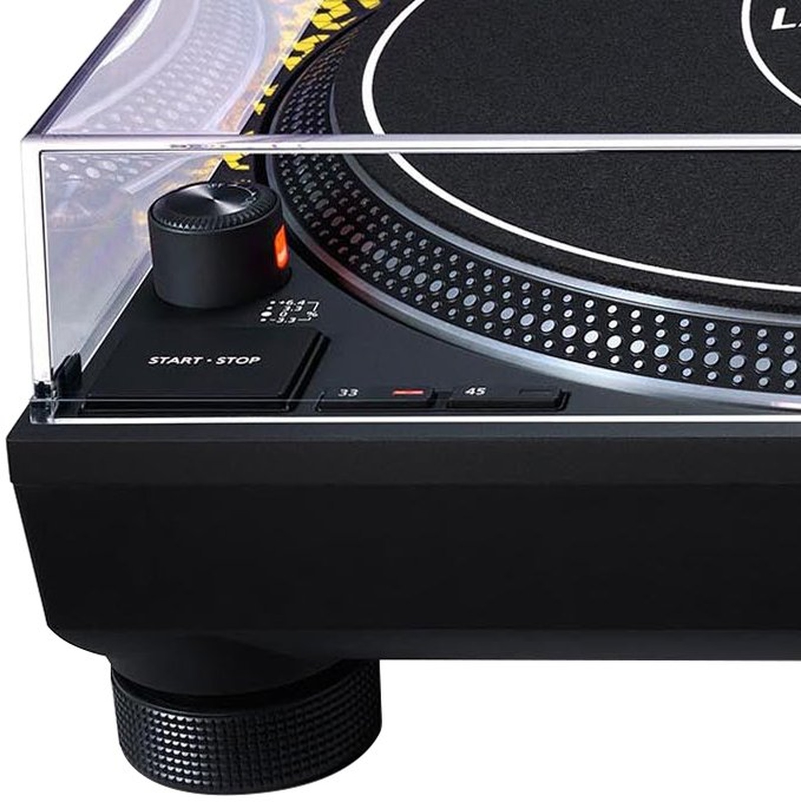 Technics SL-1200MK7 Yellow Lamborghini Bedienelemente und Stroboskop