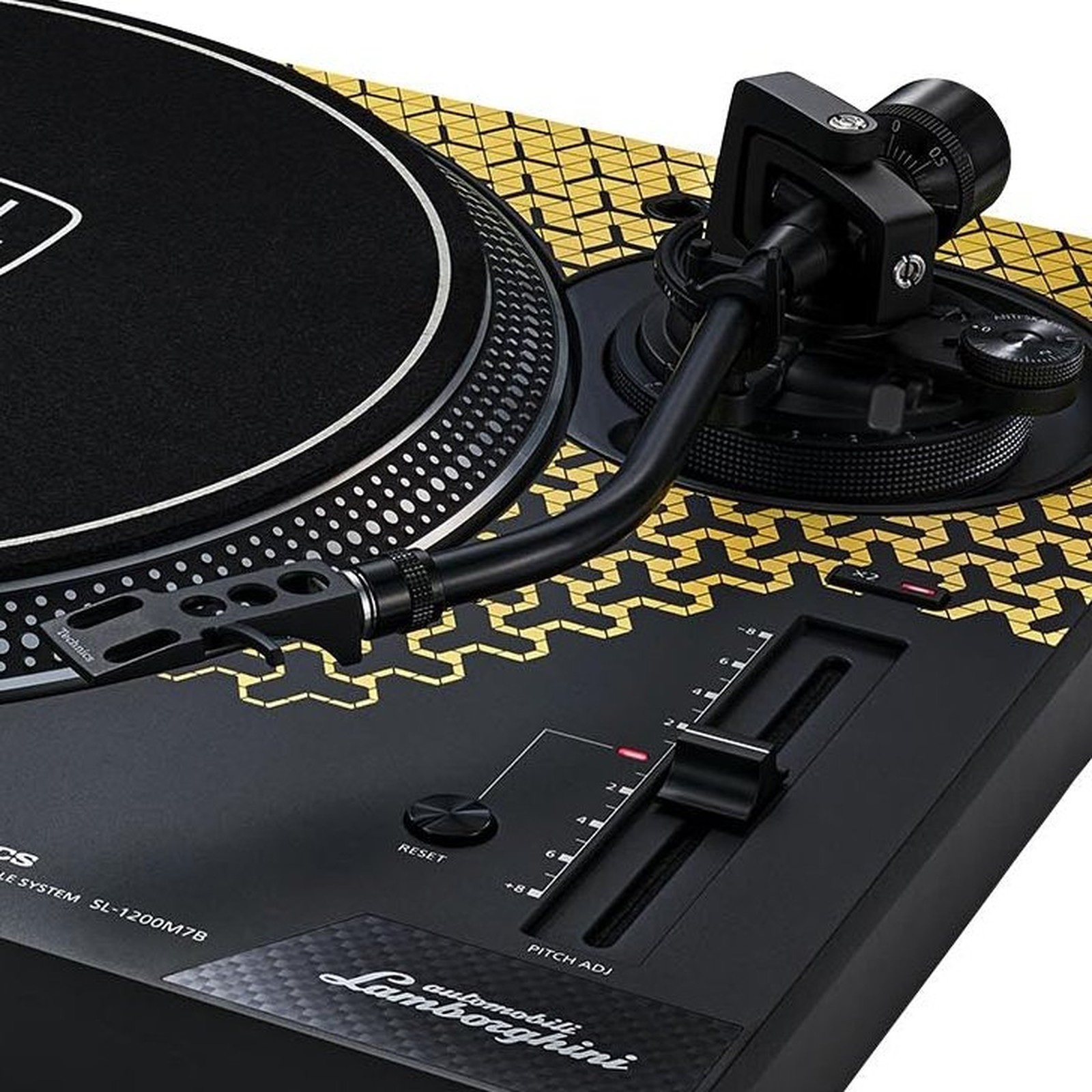 Technics SL-1200 MK 7 Yellow Lamborghini Tonarmkonstruktion