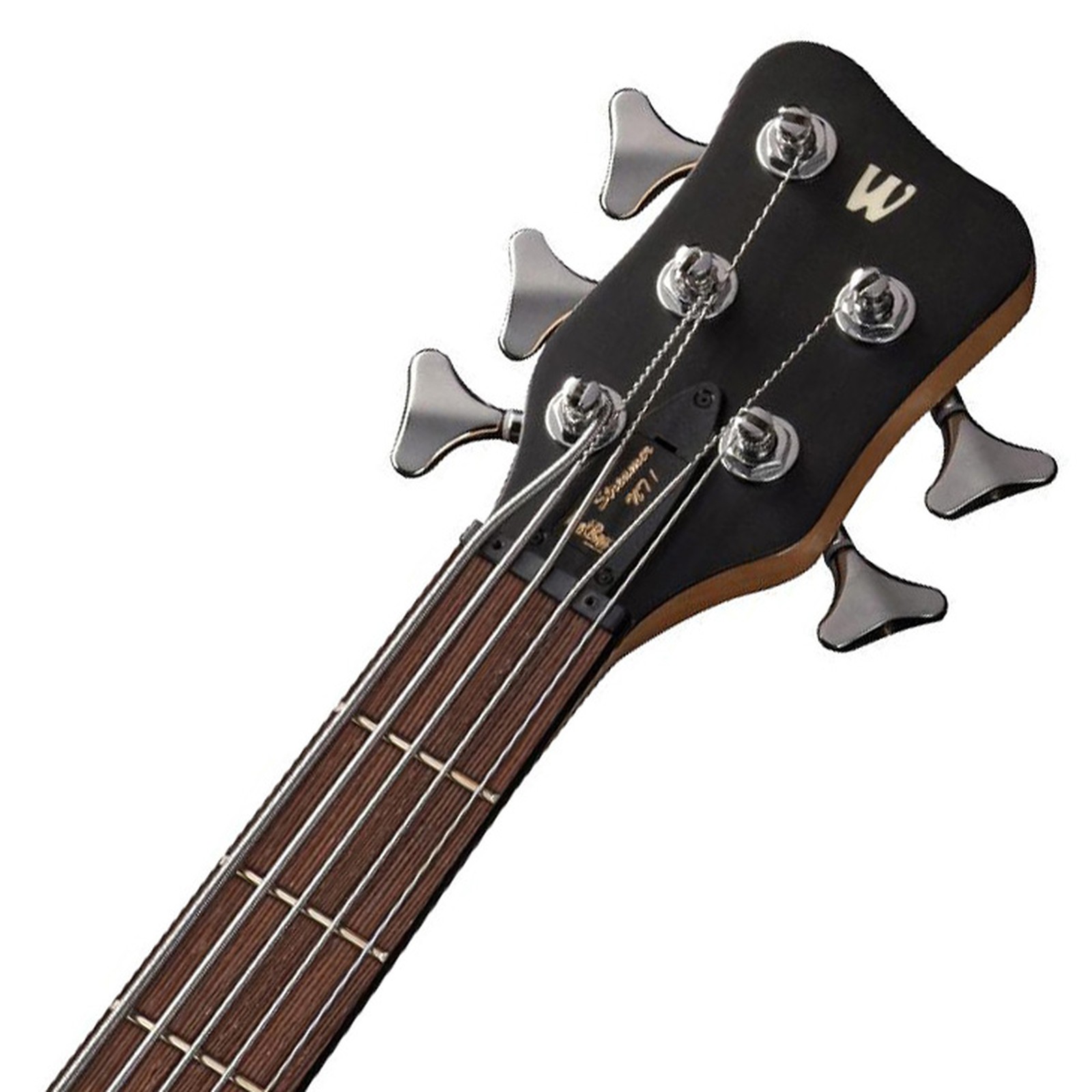 Headstock, Warwick RockBass Streamer Neckthru I 5 Natural High-Polish, five-string bass guitar