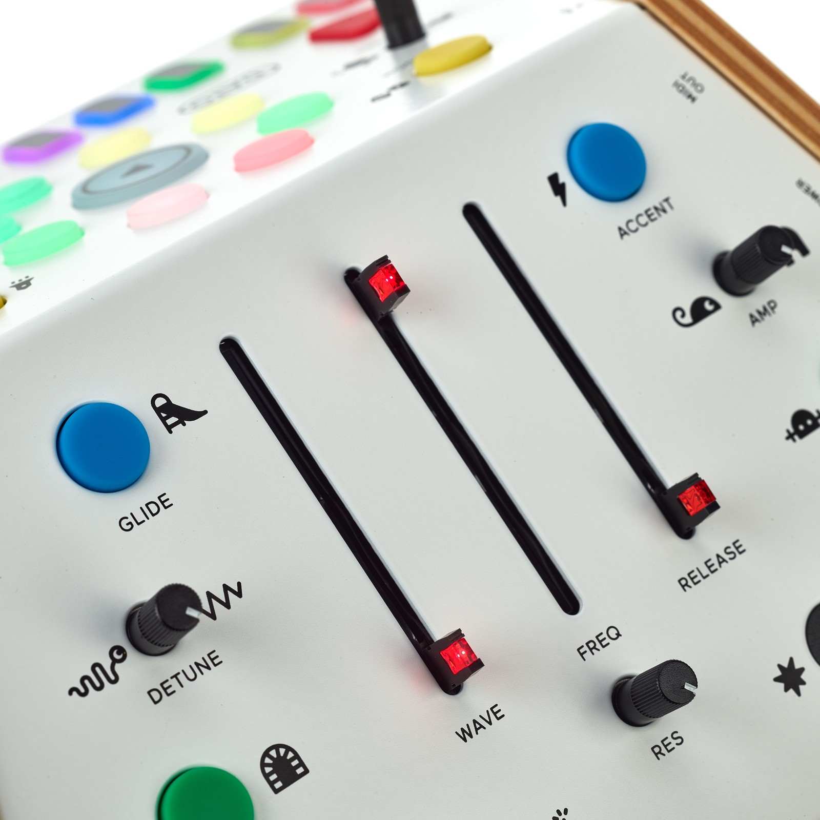 Bedienfeld des DUO Synthesizer