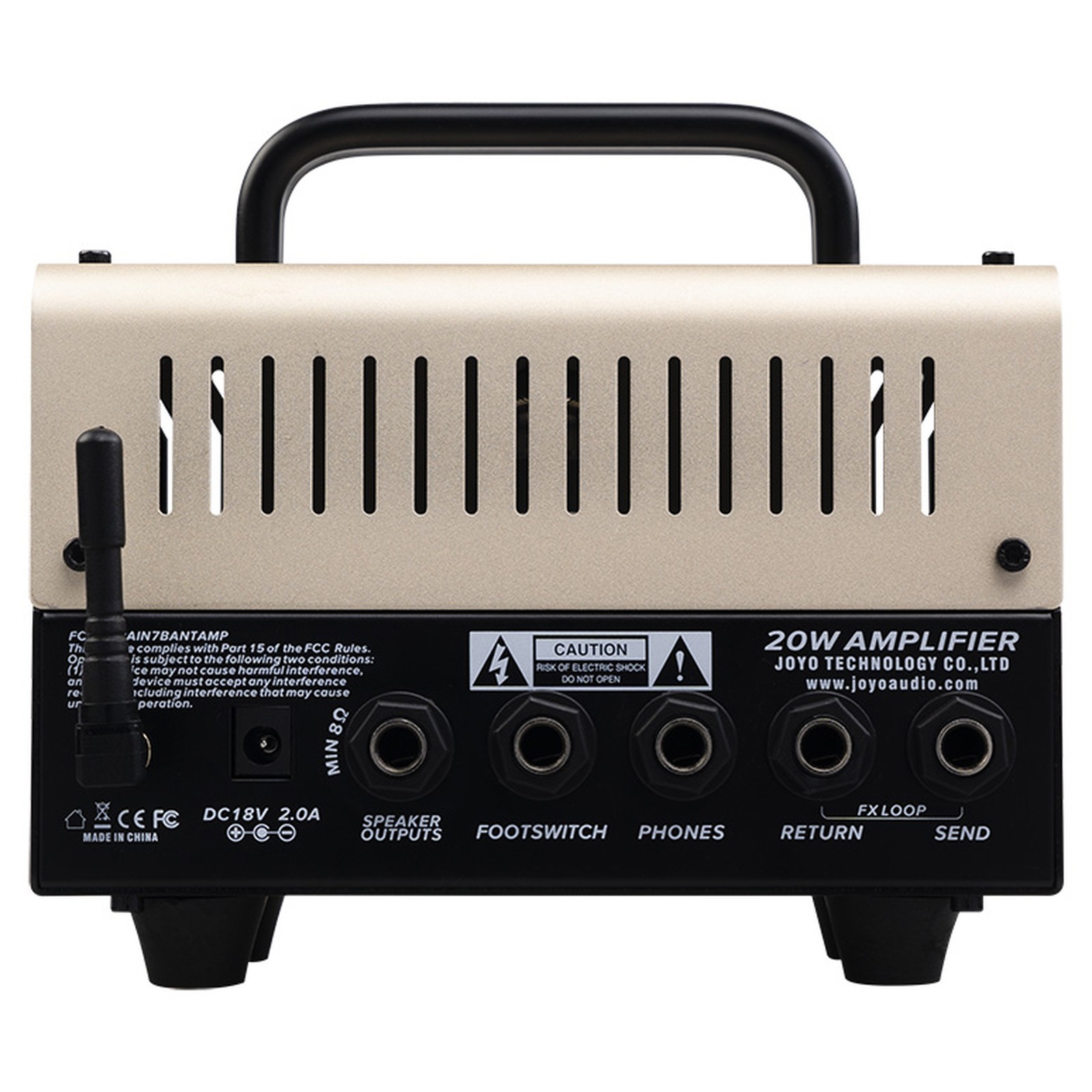 Joyo BanTamP XL Meteor II Hybrid Topteil für E-Gitarre - Rückansicht