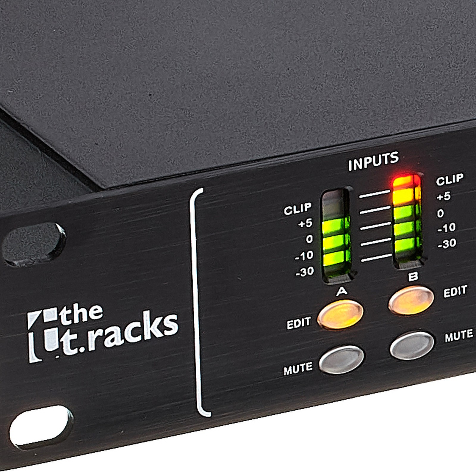 the t.racks 204 Lautsprecher Management-System Input-LEDs