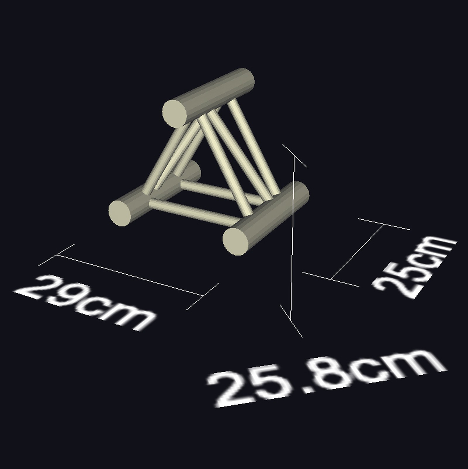 Global Truss F33025 Truss 0.25 m