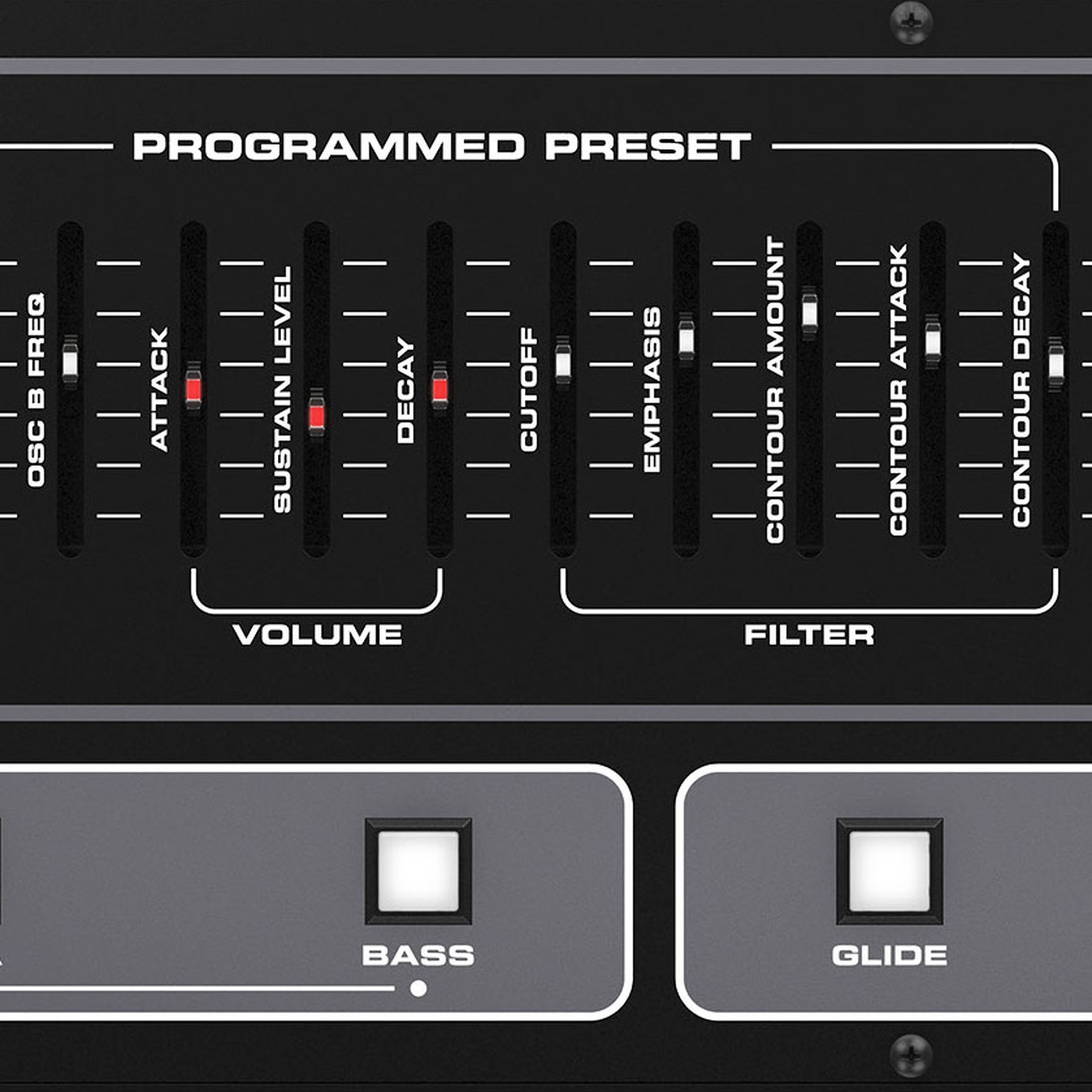 Behringer Toro Bass-Synthesizer Fader