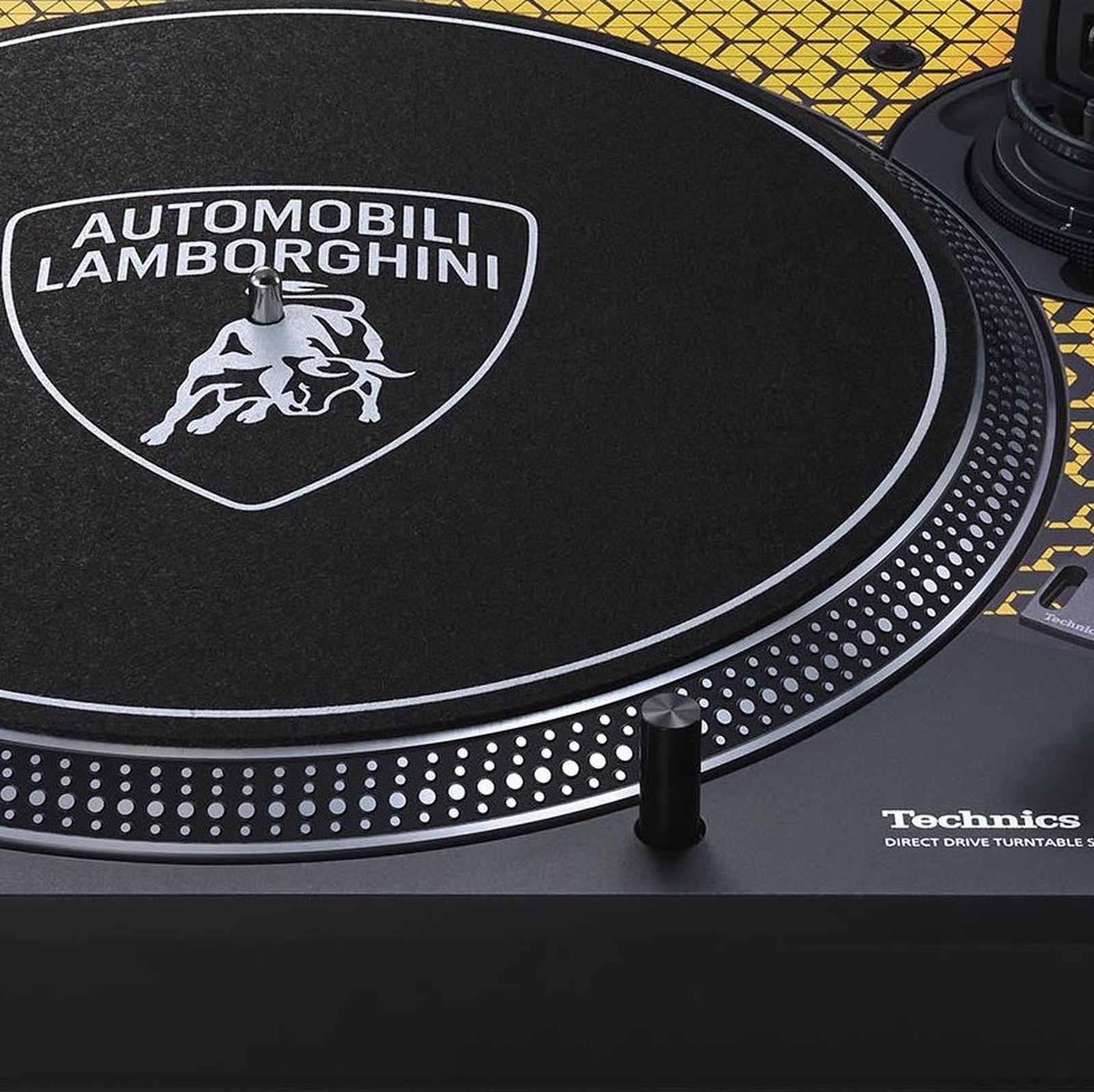 Technics SL-1200MK7 Yellow Lamborghini DJ Turntable Slipmat