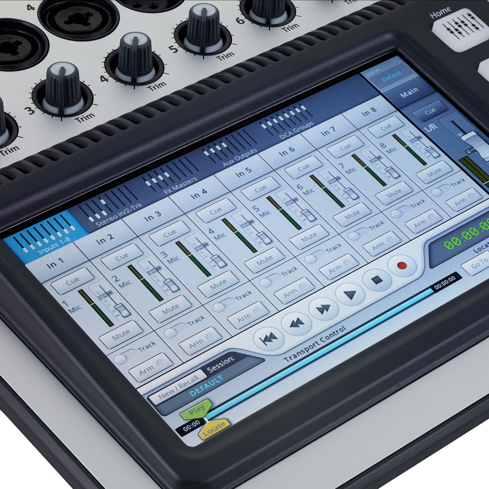 QSC TouchMix-8, Display