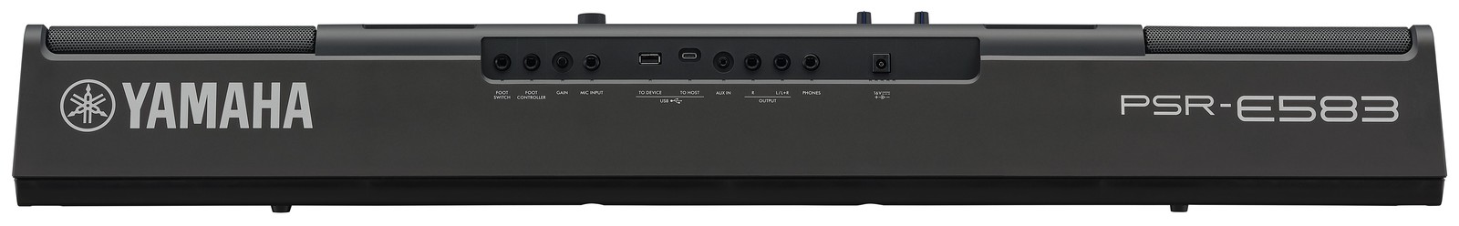 Rückseite des Yamaha PSR-E583