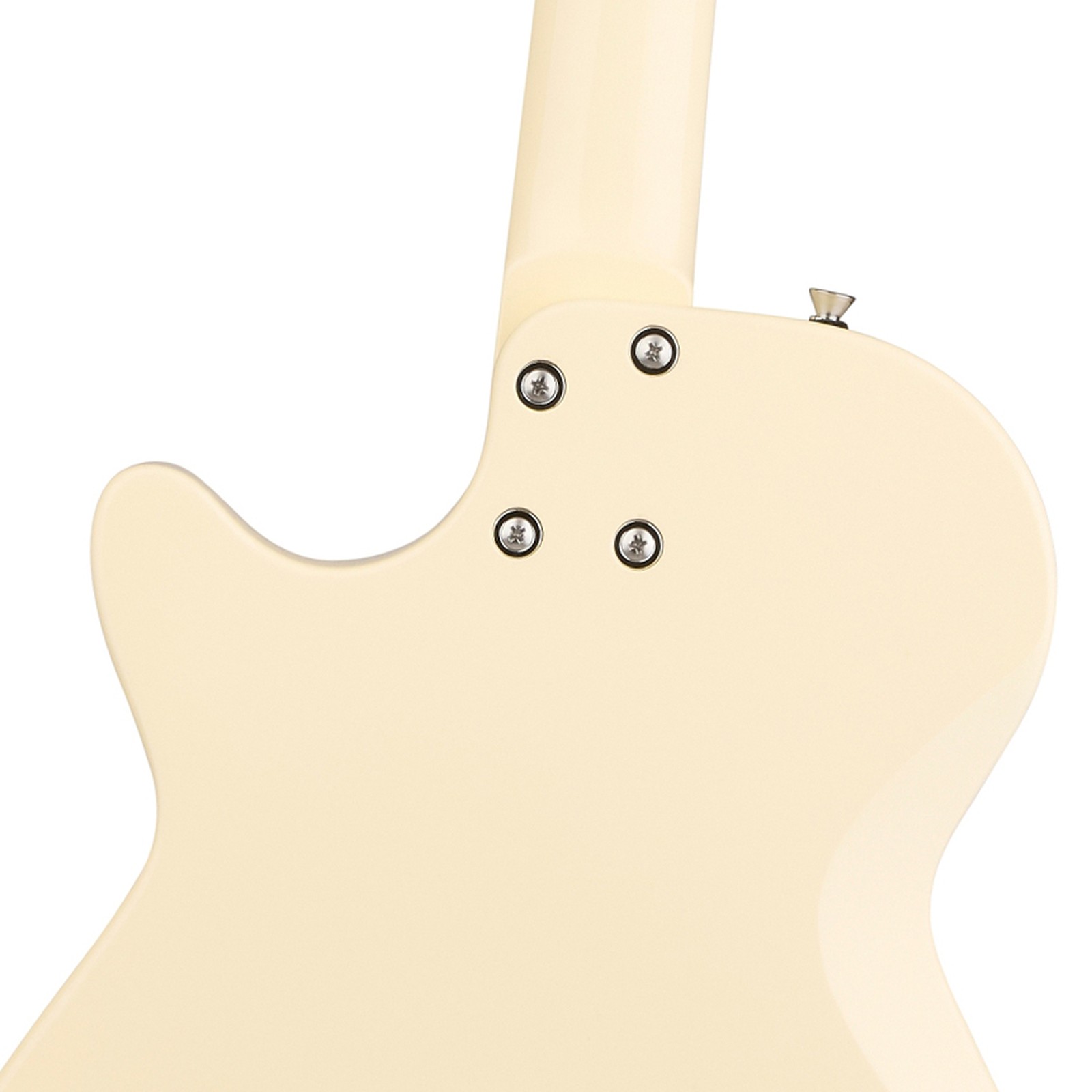 Korpusrückseite mit geschraubtem Hals an der Gretsch STRML JET 1PU JT VWT E-Gitarre