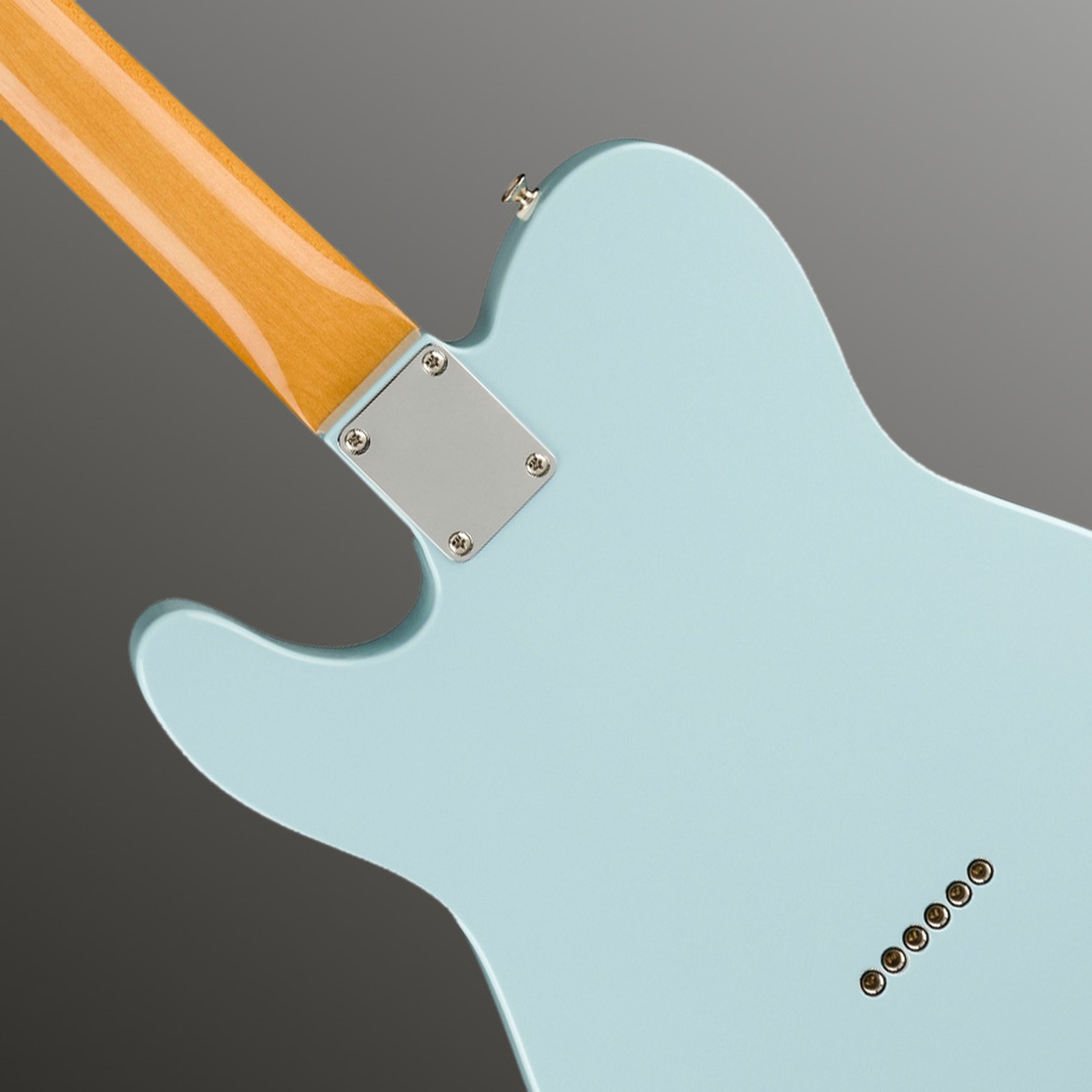 Geschraubter Hals auf der Rückseite der Fender Vintera II 60s Tele RW SNB