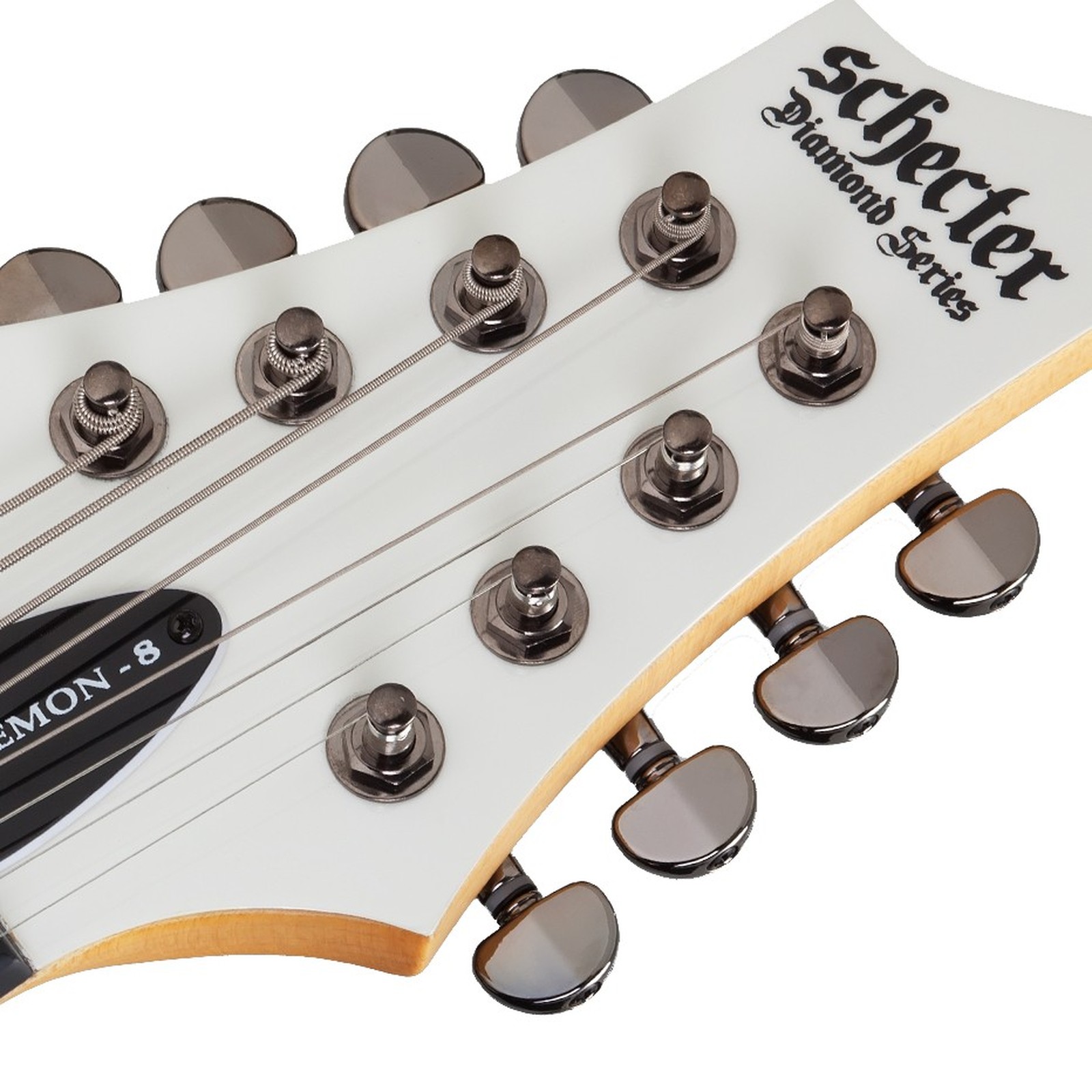 Schecter Demon-8 Vintage White Kopfplatte