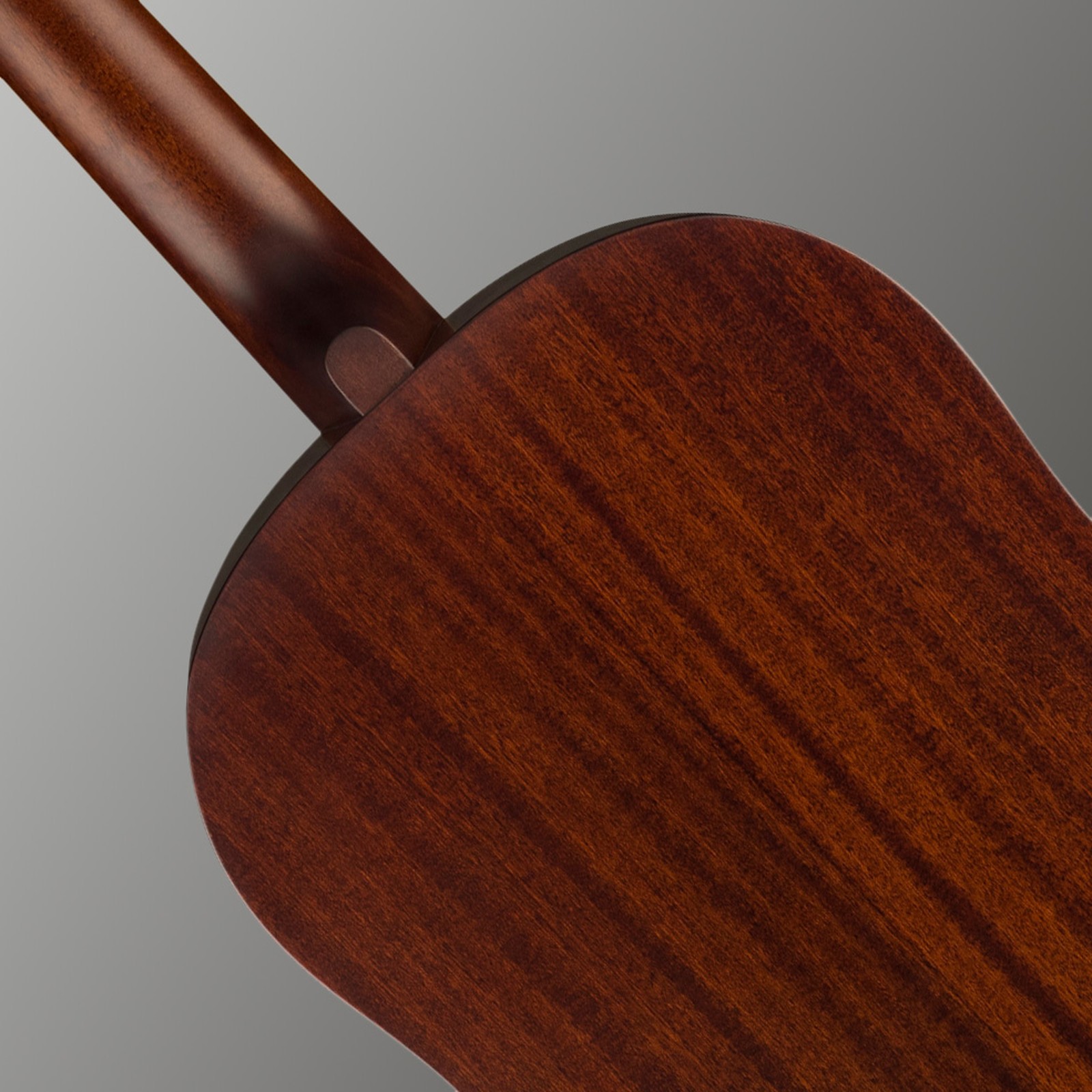 Mahagonikorpus Rückseite der Gretsch JD Dread MAH WPG FRSTN