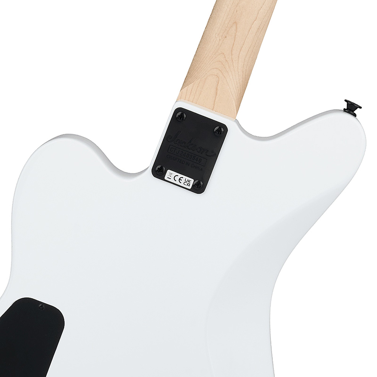 Rückseite der Jackson JS22 Surfcaster HT SN WHT