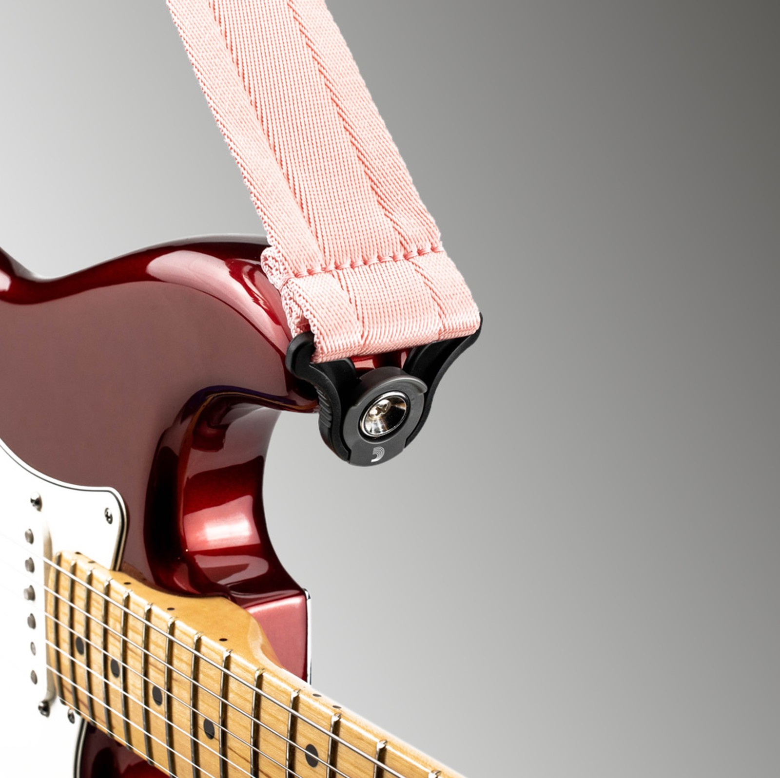 D'Addario Auto Lock Strap NR an einer E-Gitarre