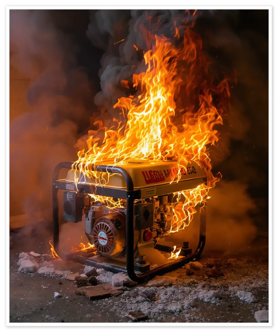 Gas generator dangers: carbon monoxide, noise, and fuel dependency during emergencies