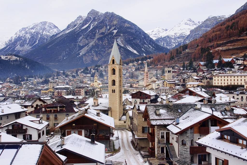 vista invernale su Bormio