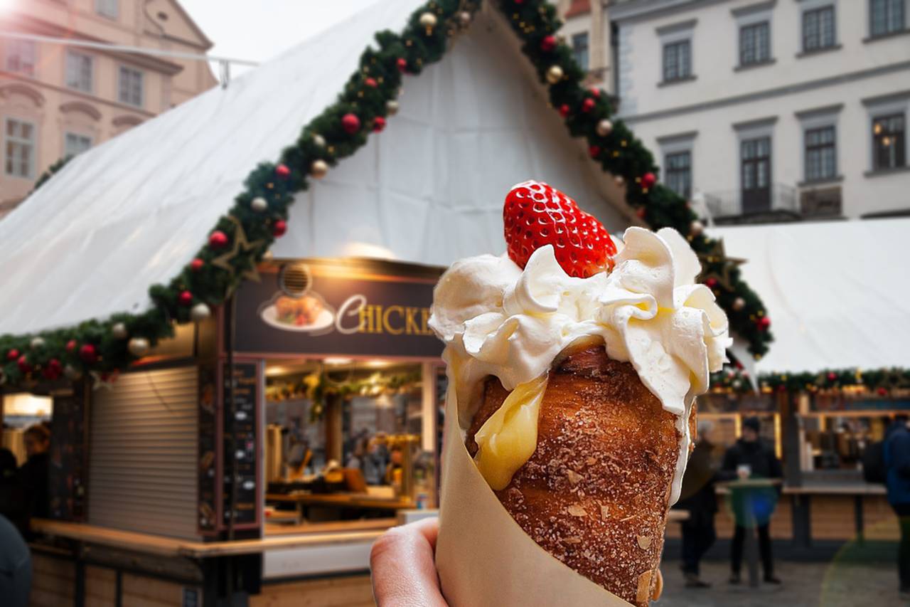 kerstmarkt in Praag