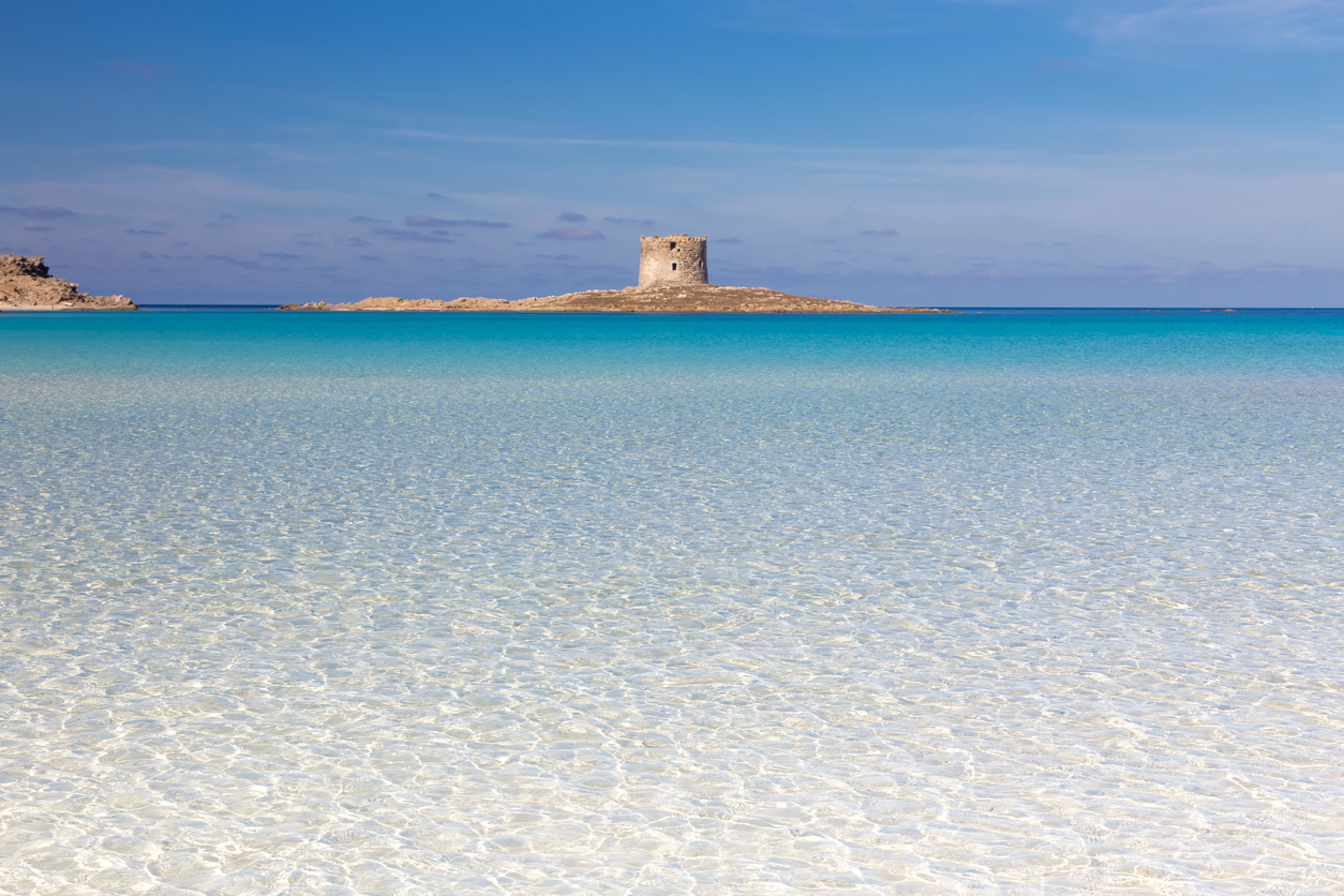 mare cristallino spiaggia di Stintino, Sardegna