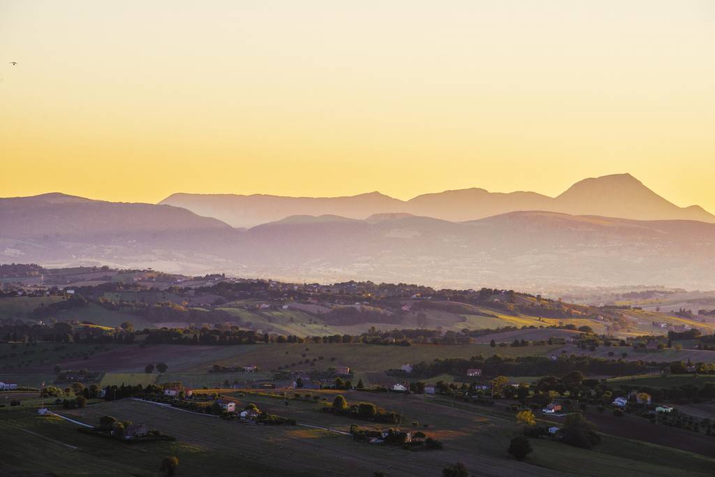 vista dal colle dell'infinito, recanati-Marche