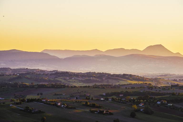 vista dal colle dell'infinito, recanati-Marche