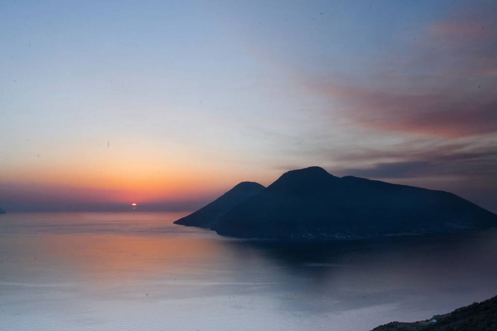 cvista su Salina, una delle isole dell'arcipelago eolico