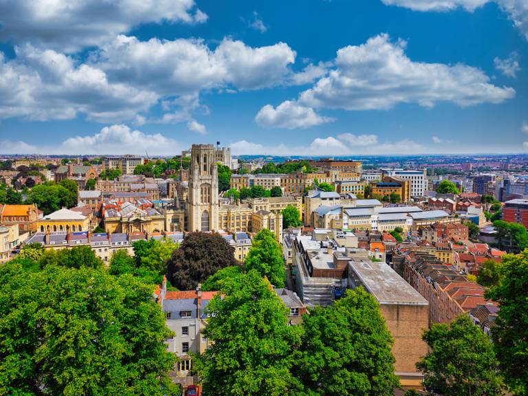 Vue aérienne de Bristol