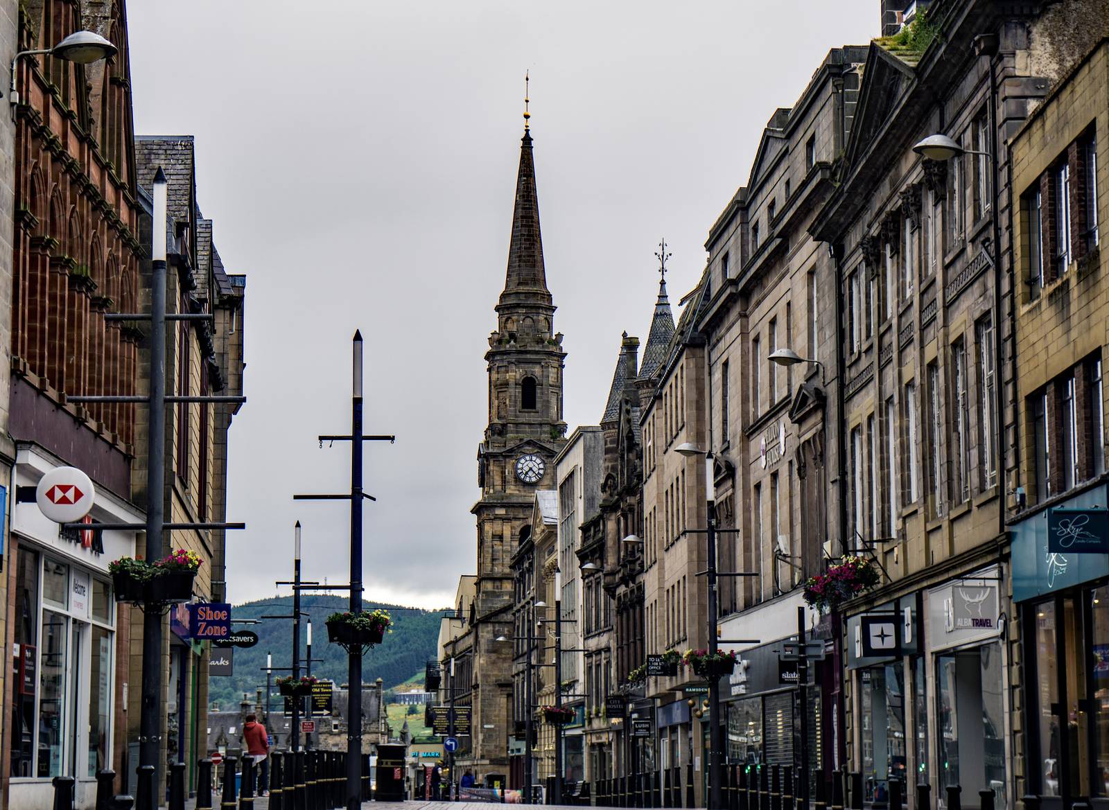 Inverness city centre streets