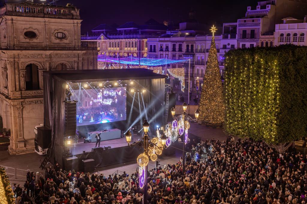 Noche de fin de año en Sevilla