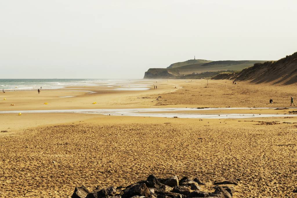 Lumière dorée sur la plage de Wissant