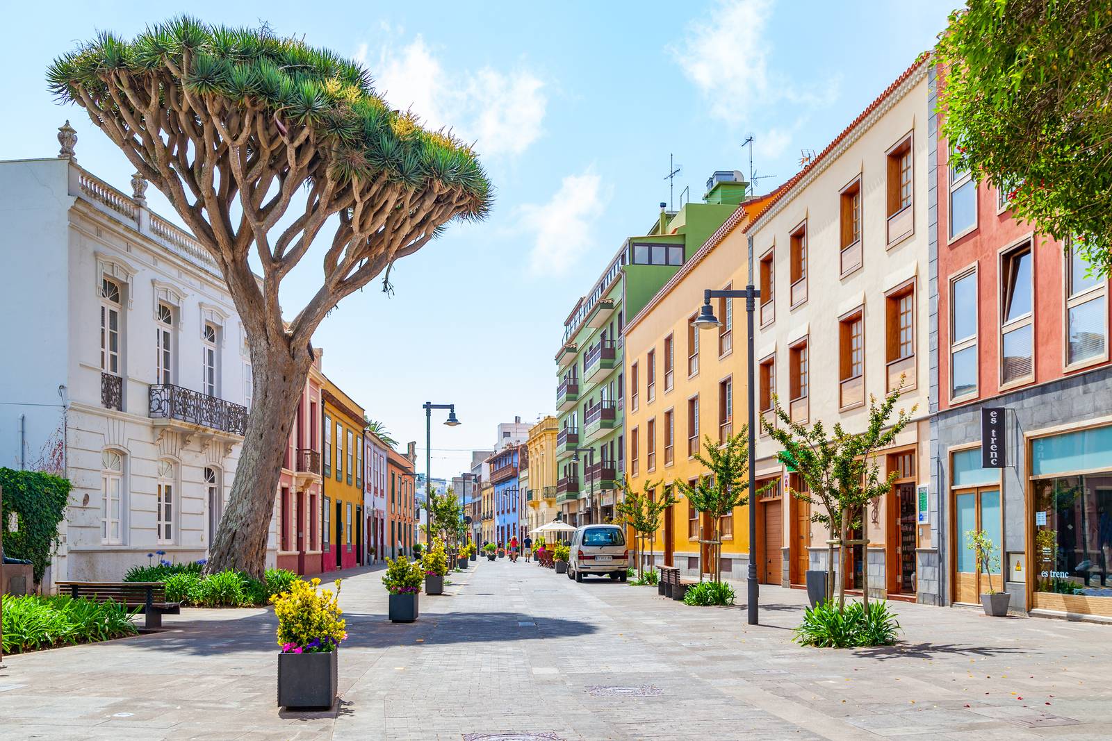 casas de colores en San Cristobal de la Laguna