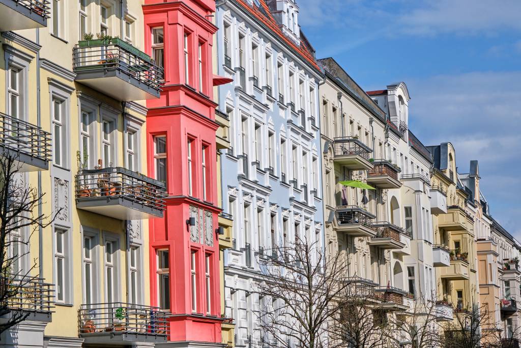 Modernisierte Gebäude am Prenzlauer Berg
