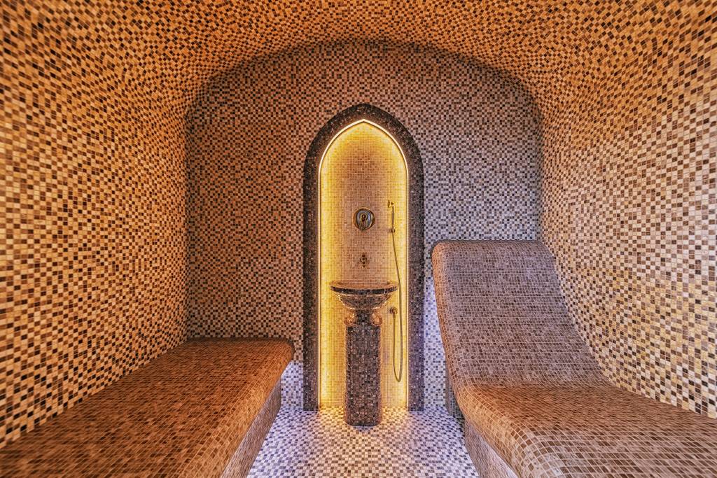 Turkse sauna bij een wellnessresort