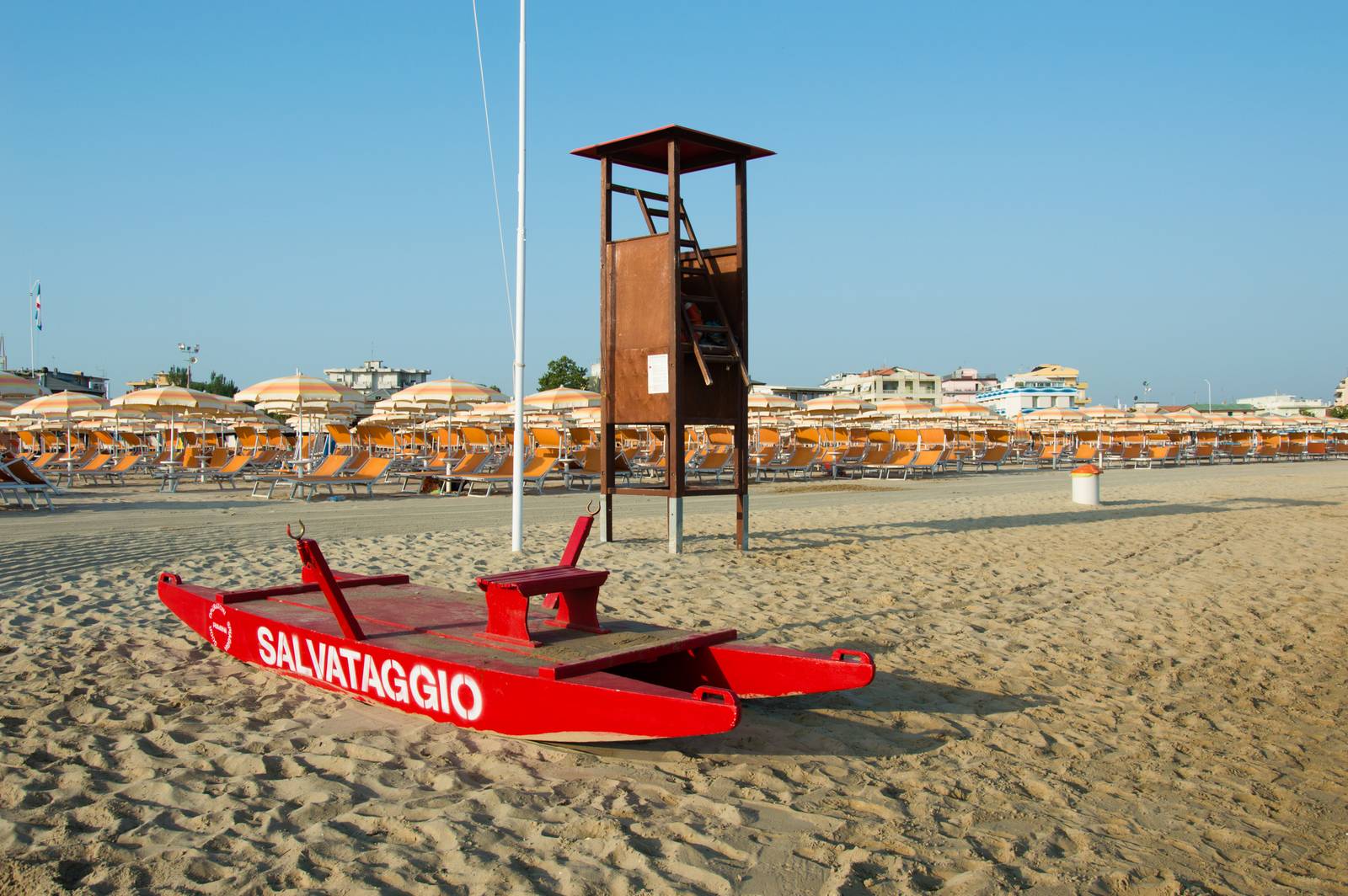 spiaggia di Rimini zona Viserba e Viserbella