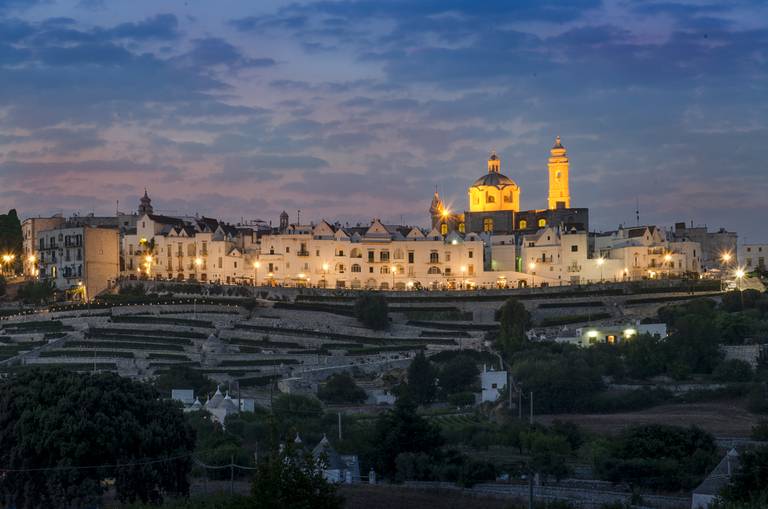 vista su Lorocotondo in Puglia