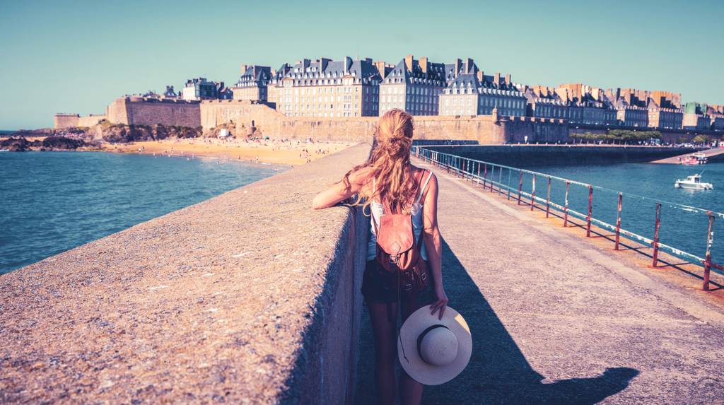 Vista su Saint Malo in Francia