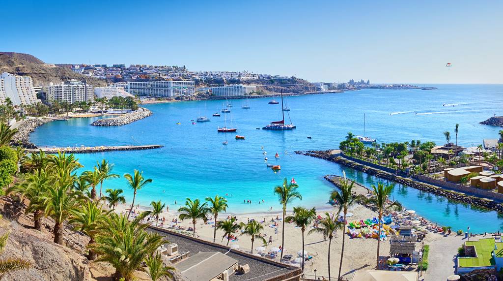 Playa en el sur de Gran Canaria