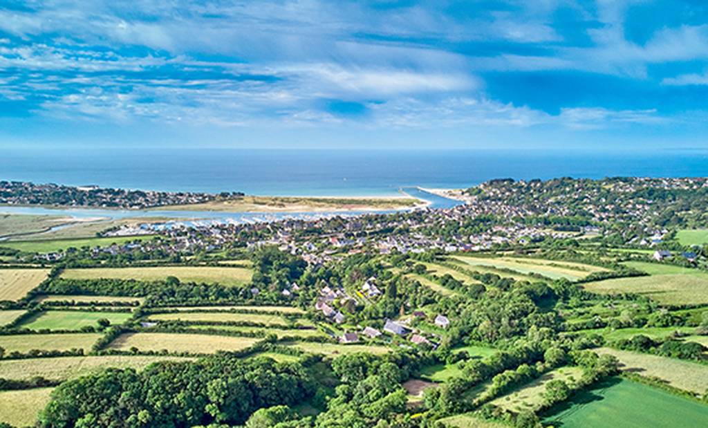 Vue aérienne de Barneville-Carteret