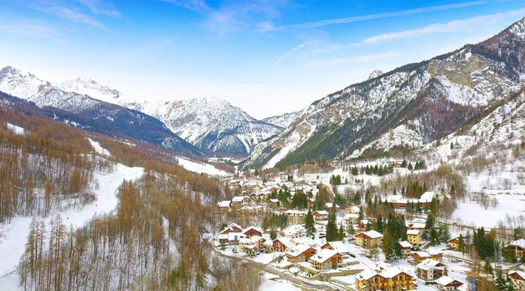Vista sulla val di susa e su Bardonecchia