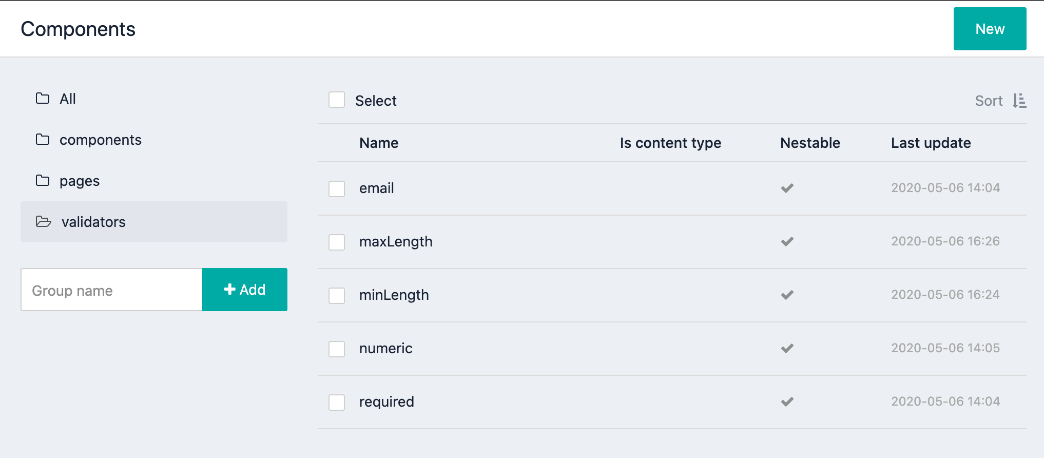 components overview