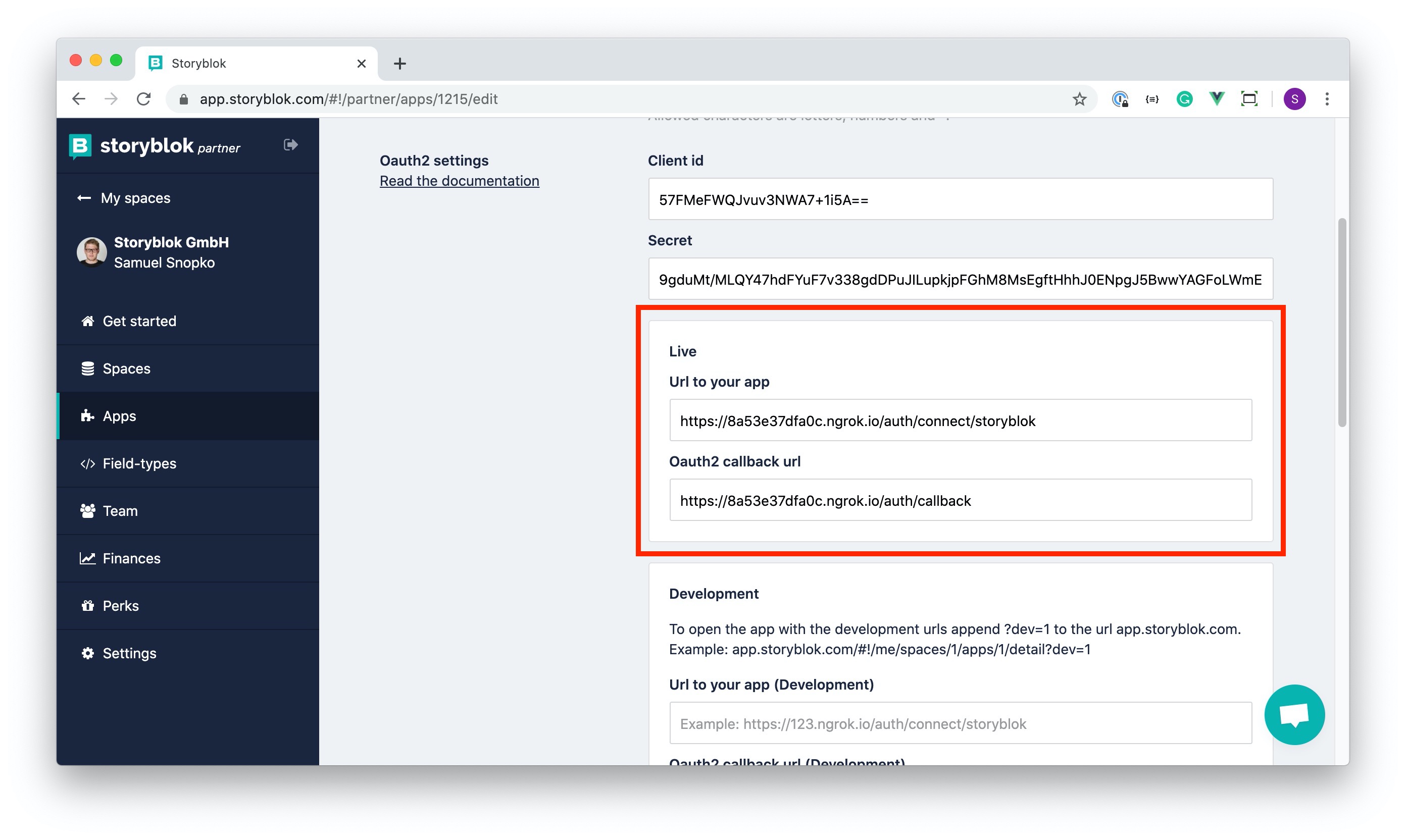 How to show app in sidebar