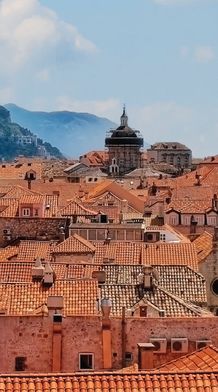 Rooftops in Dubrovnik Croatia