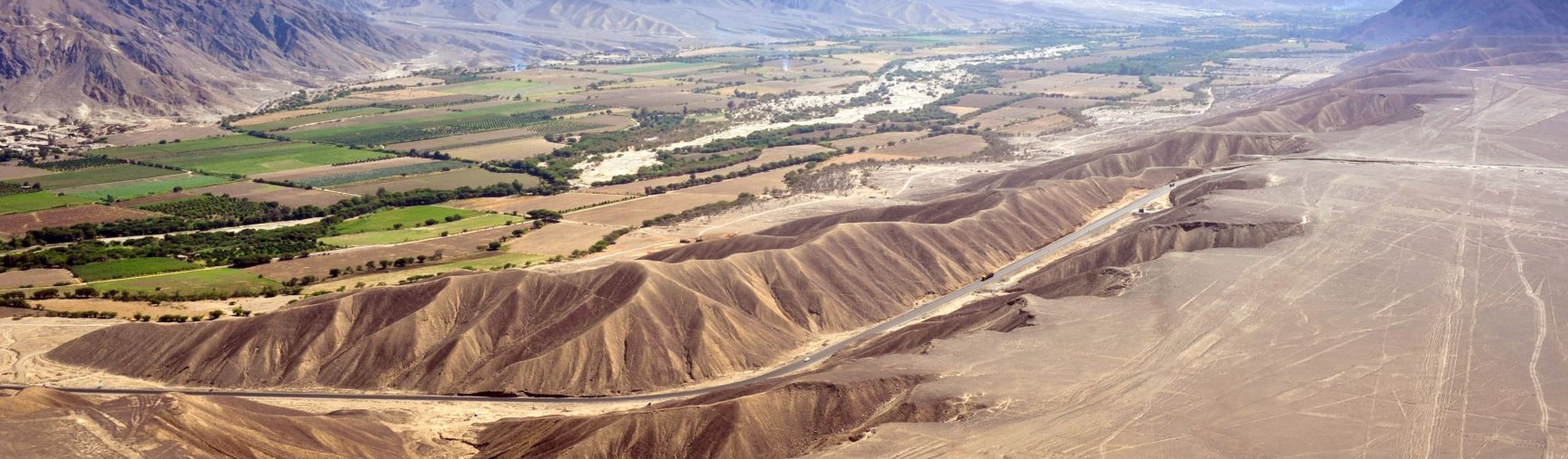 nazca lines in the desert of southern peru