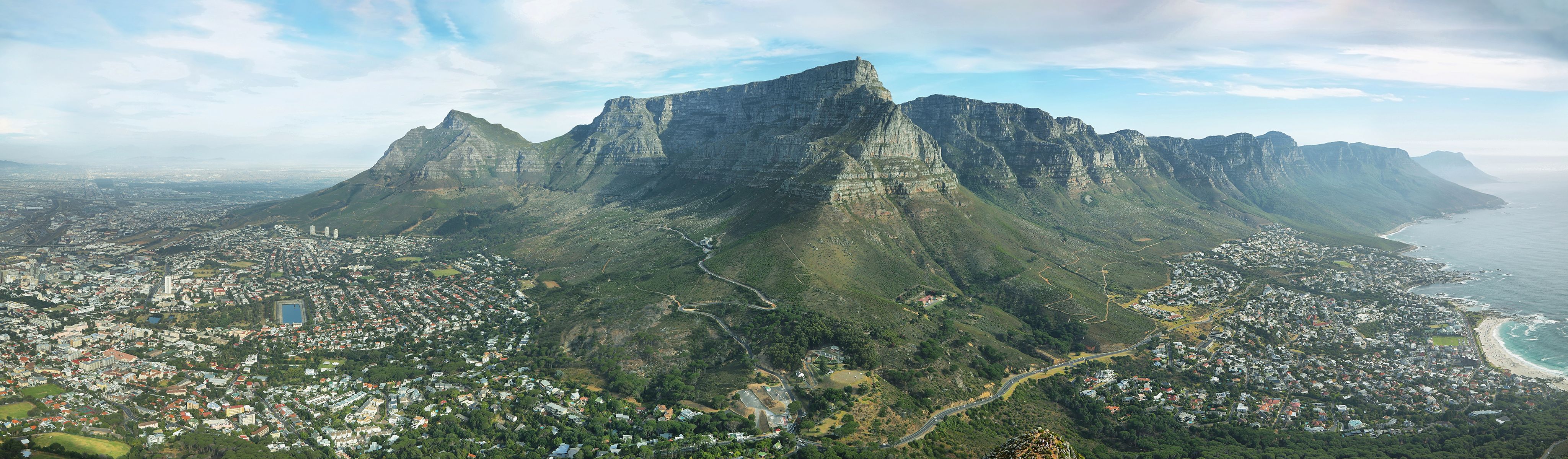 cliff over cape town in south africa